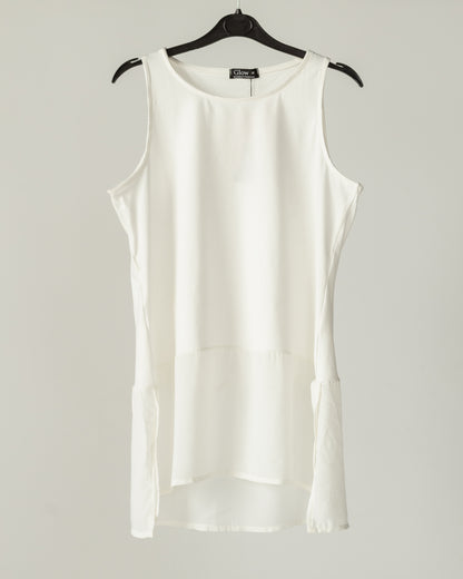 Half & Half Sleeveless Top