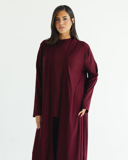 Burgundy Drape Set