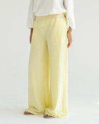 Yellow Wide-Leg Pants