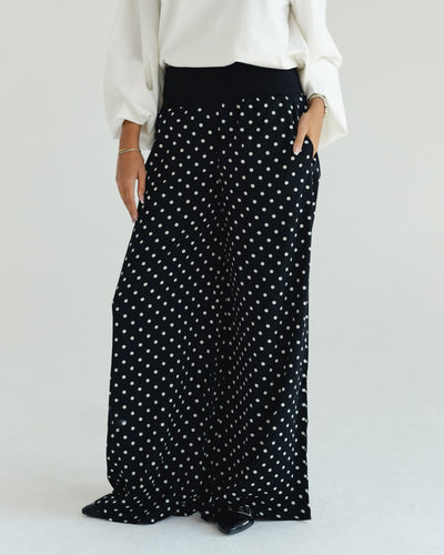 Black Polka Dot Pants