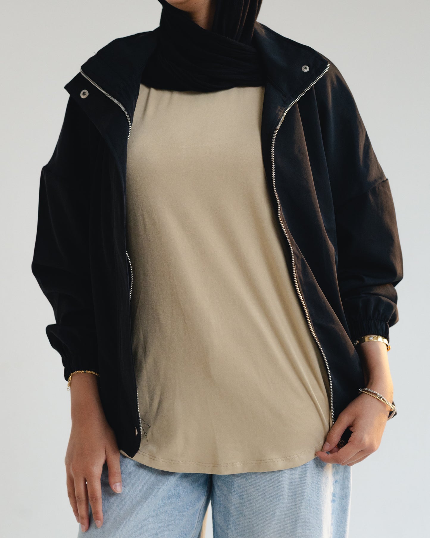 Tan Boxy Tee
