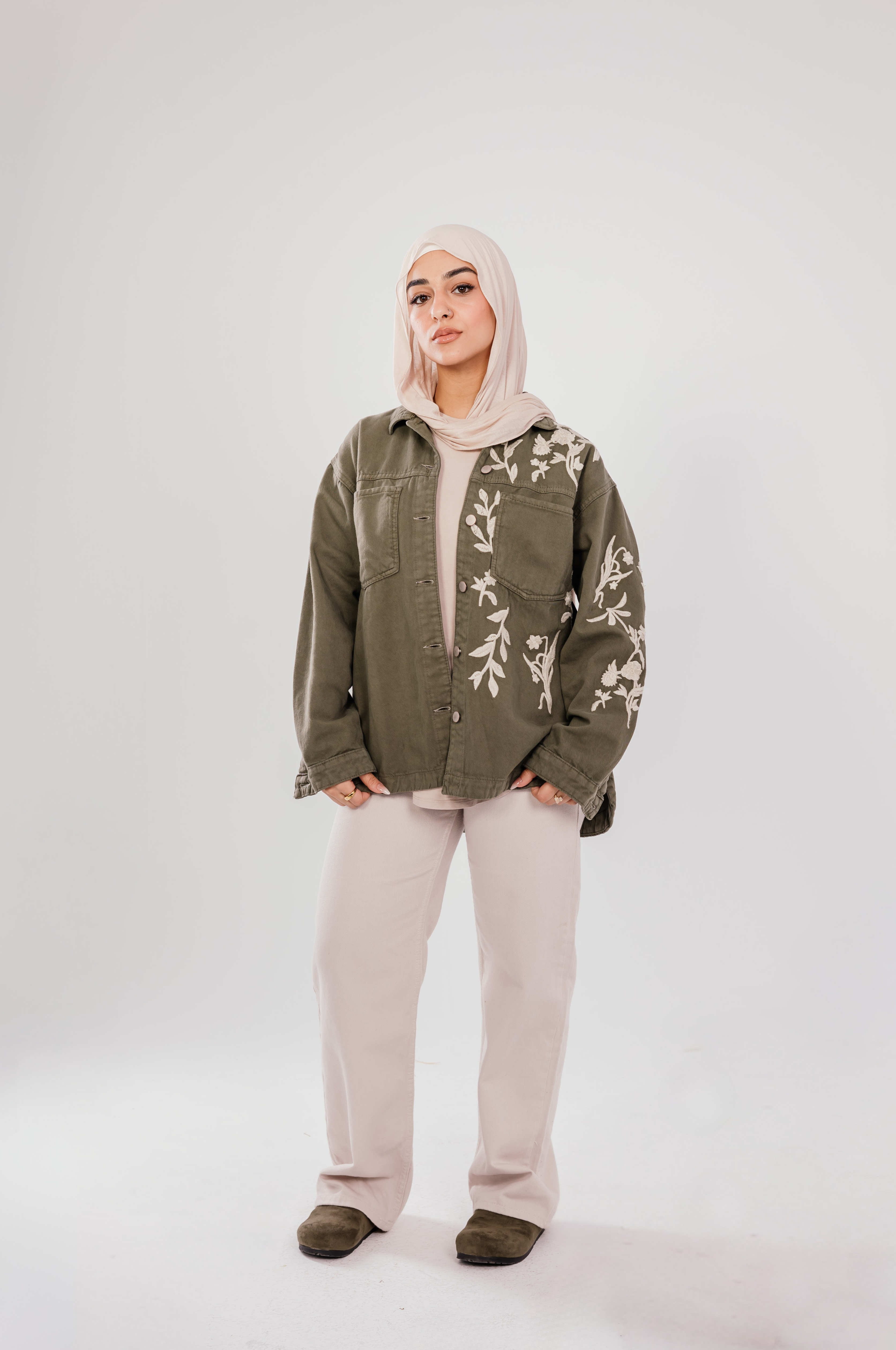 Olive Bloom Jacket