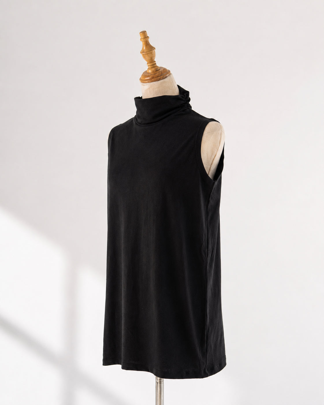 Black Mock-Neck Tank