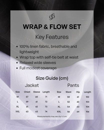 Black Wrap & Flow Set
