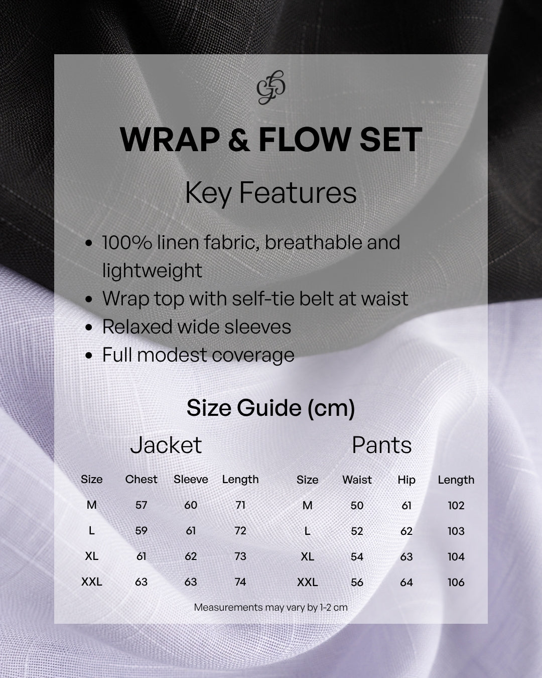 Light Lavender Wrap & Flow Set