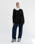 Noir Contrast Back Top