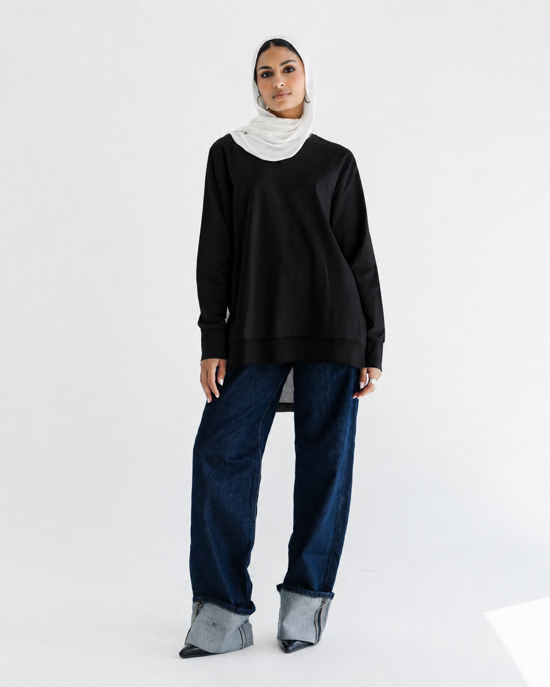 Noir Contrast Back Top