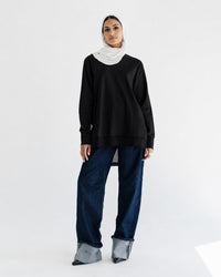 Noir Contrast Back Top