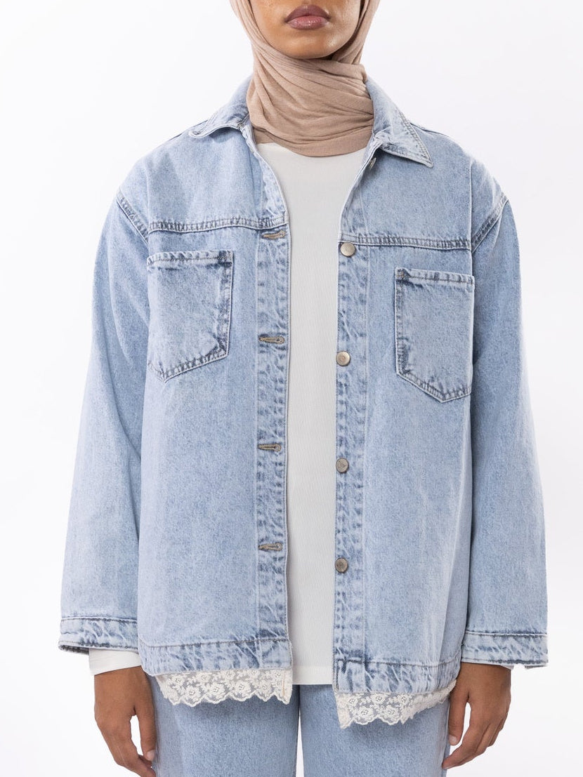 Lace Sky Jeans Jacket