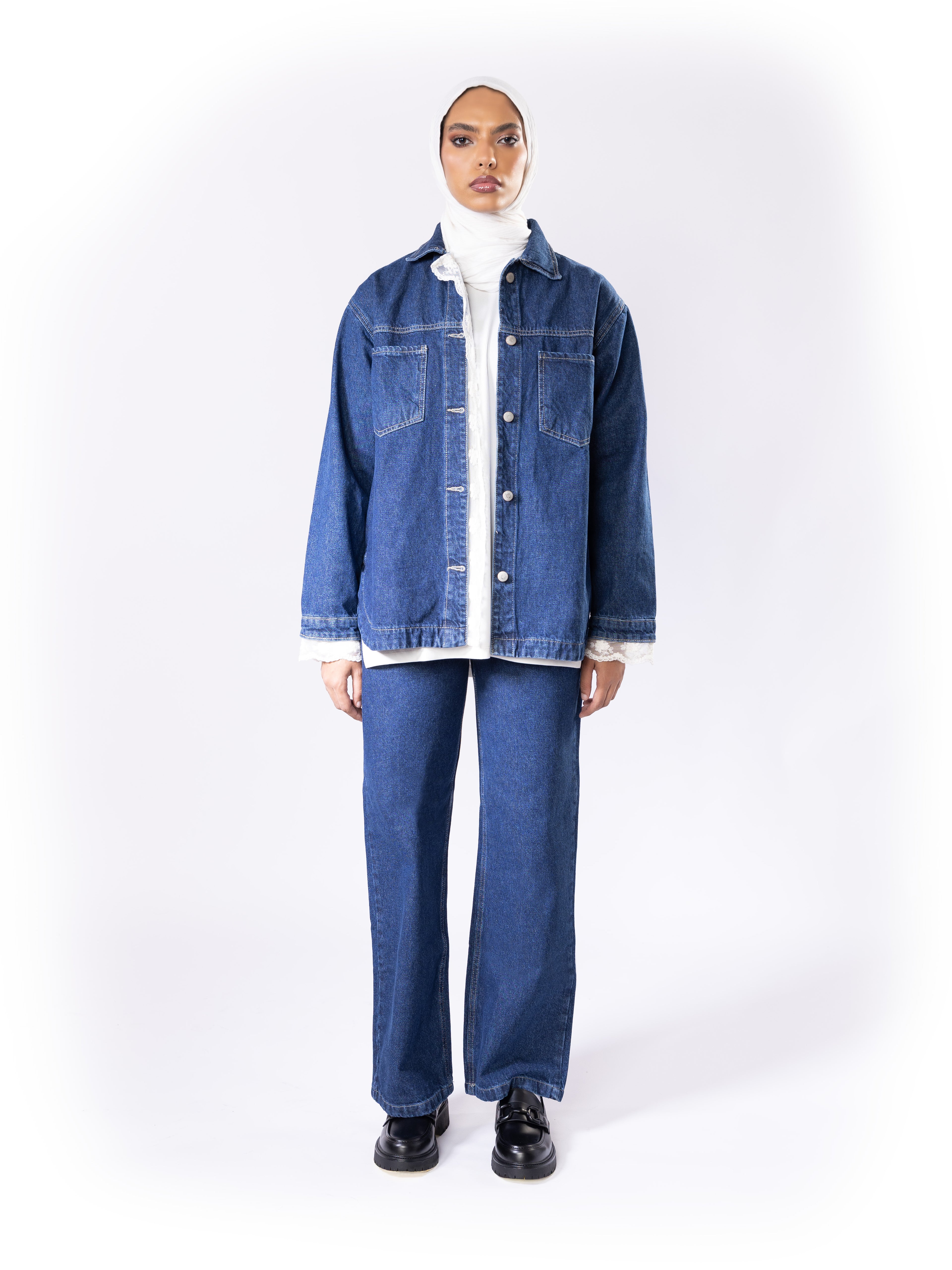 Lace Night Jeans  Jacket