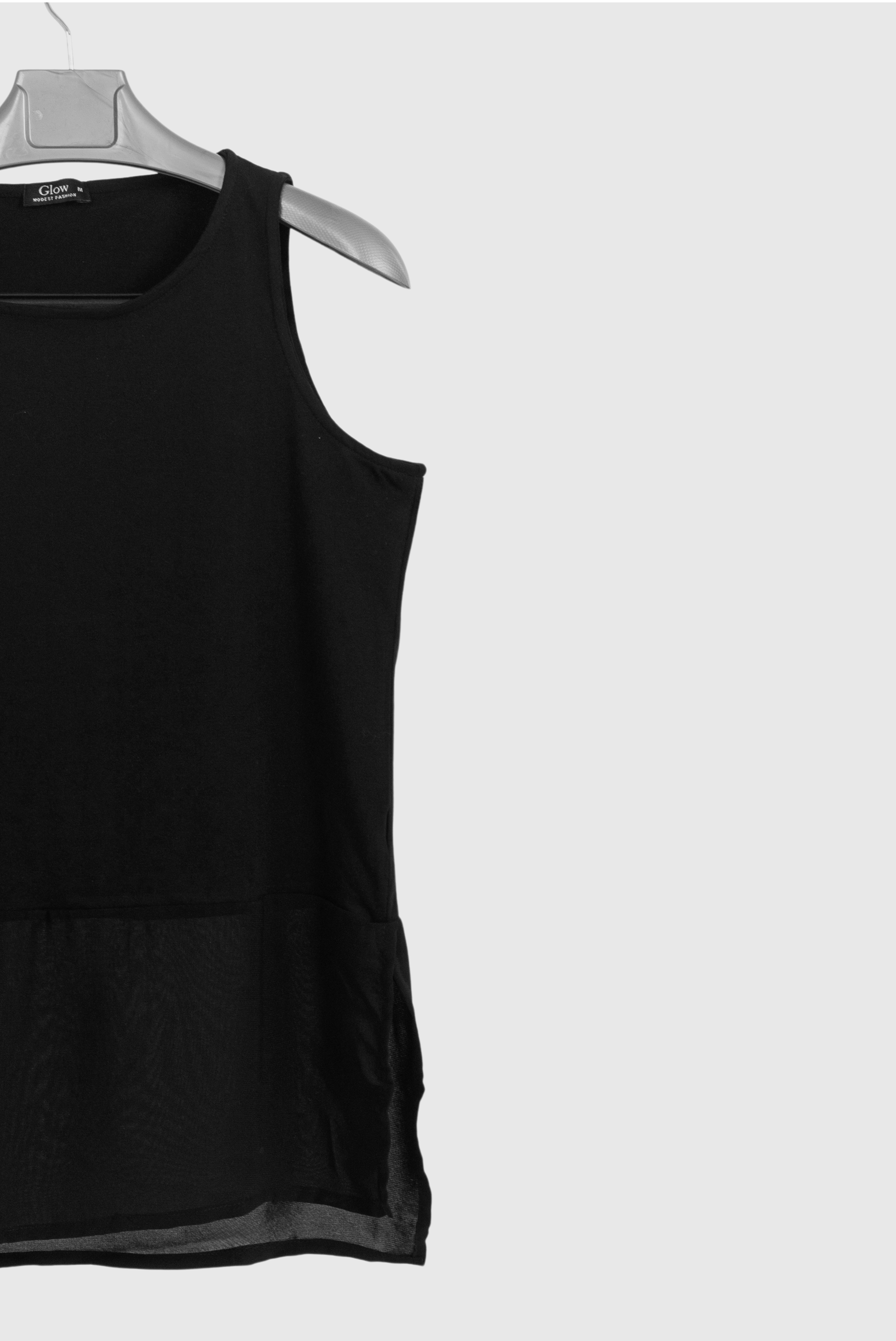 Half & Half Sleeveless Basic