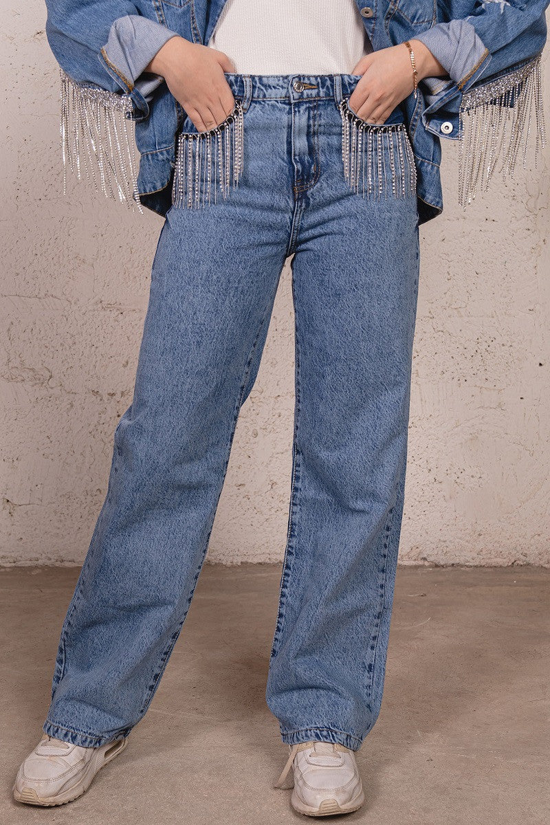 Glity Denim Pants
