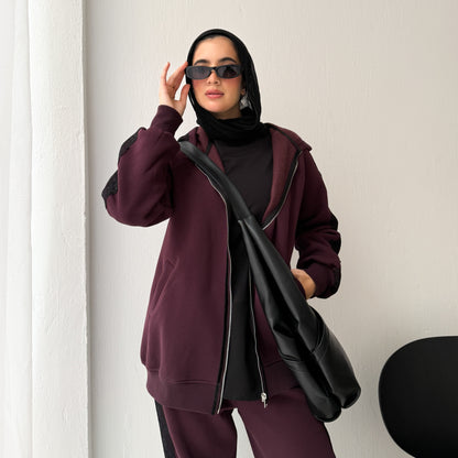 Burgundy Lace Track Set