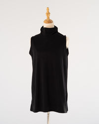 Black Mock-Neck Tank
