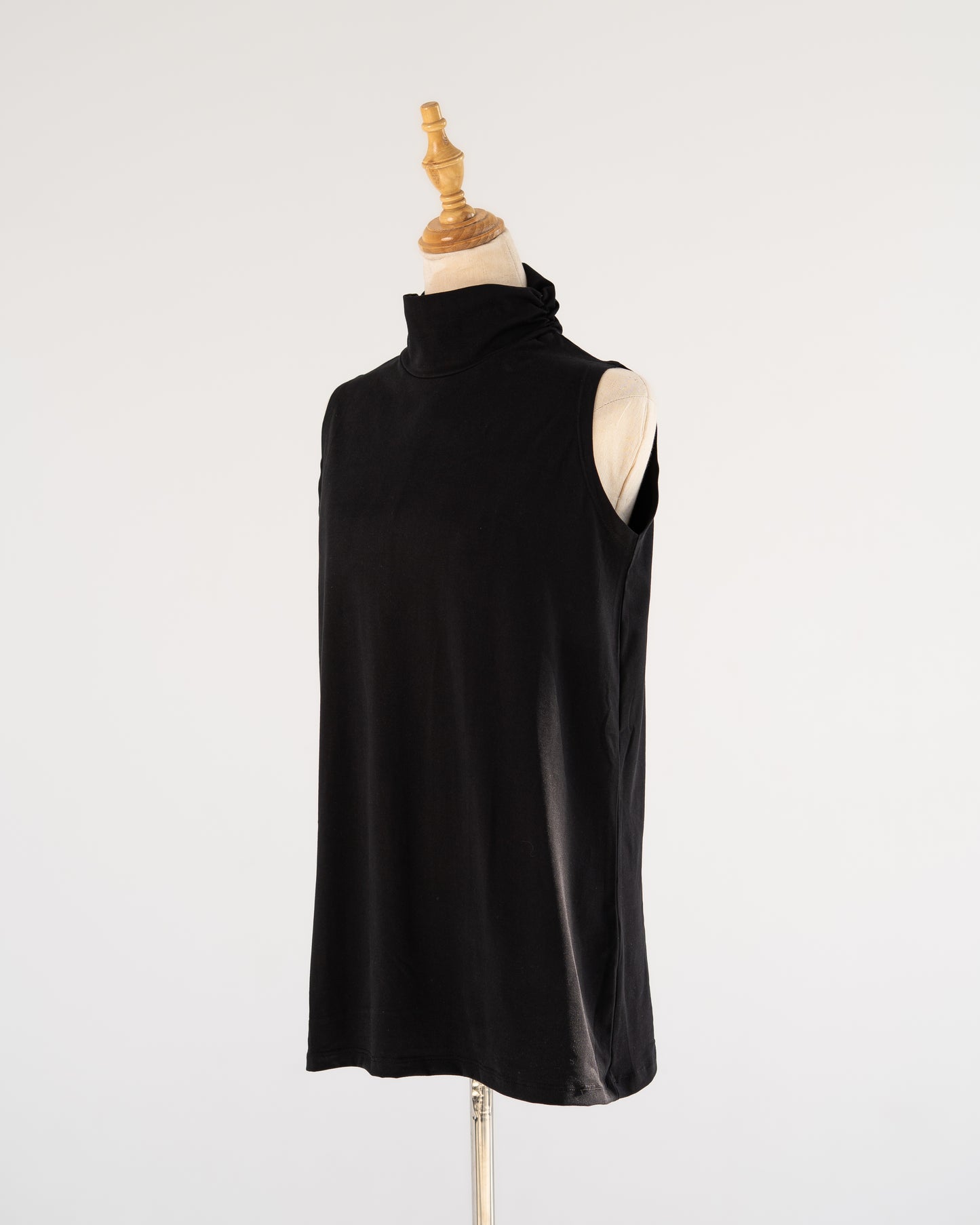 Black Mock-Neck Tank