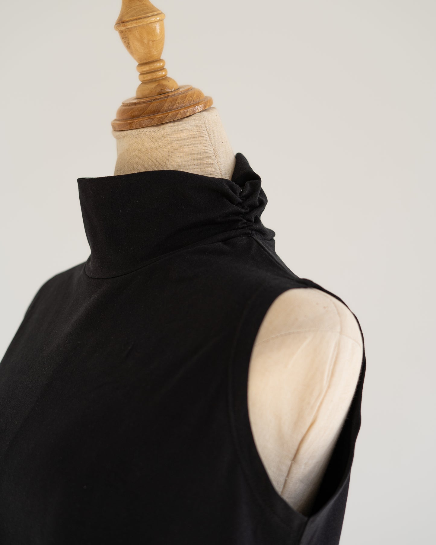 Black Mock-Neck Tank