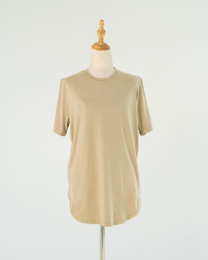 Tan Boxy Tee