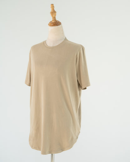 Tan Boxy Tee