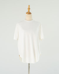 White Boxy Tee