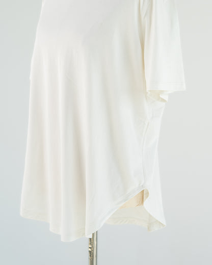 White Boxy Tee