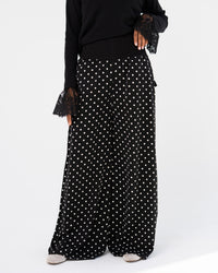 Black Polka Dot Pants