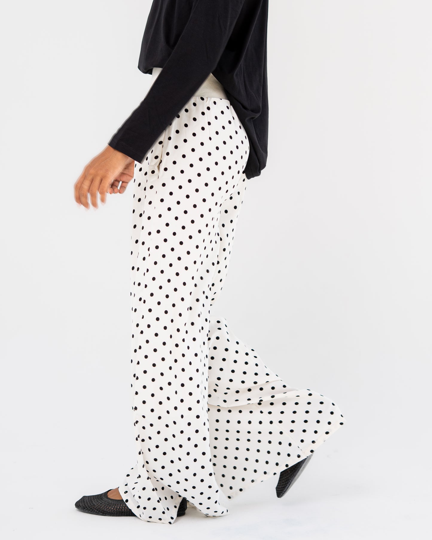 White Polka Dot Pants