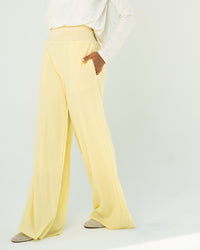 Yellow Wide-Leg Pants