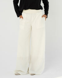 White Wide-Leg Pants