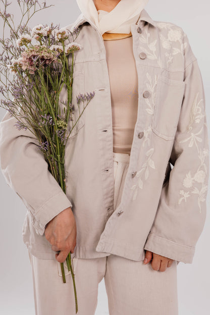 Ivory Bloom Jacket