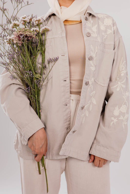 Ivory Bloom Jacket