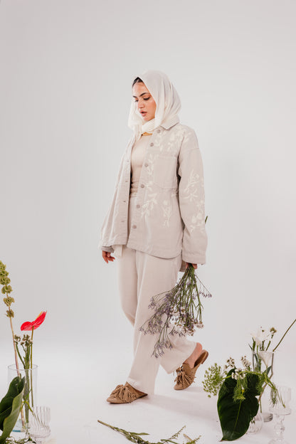 Ivory Bloom Jacket