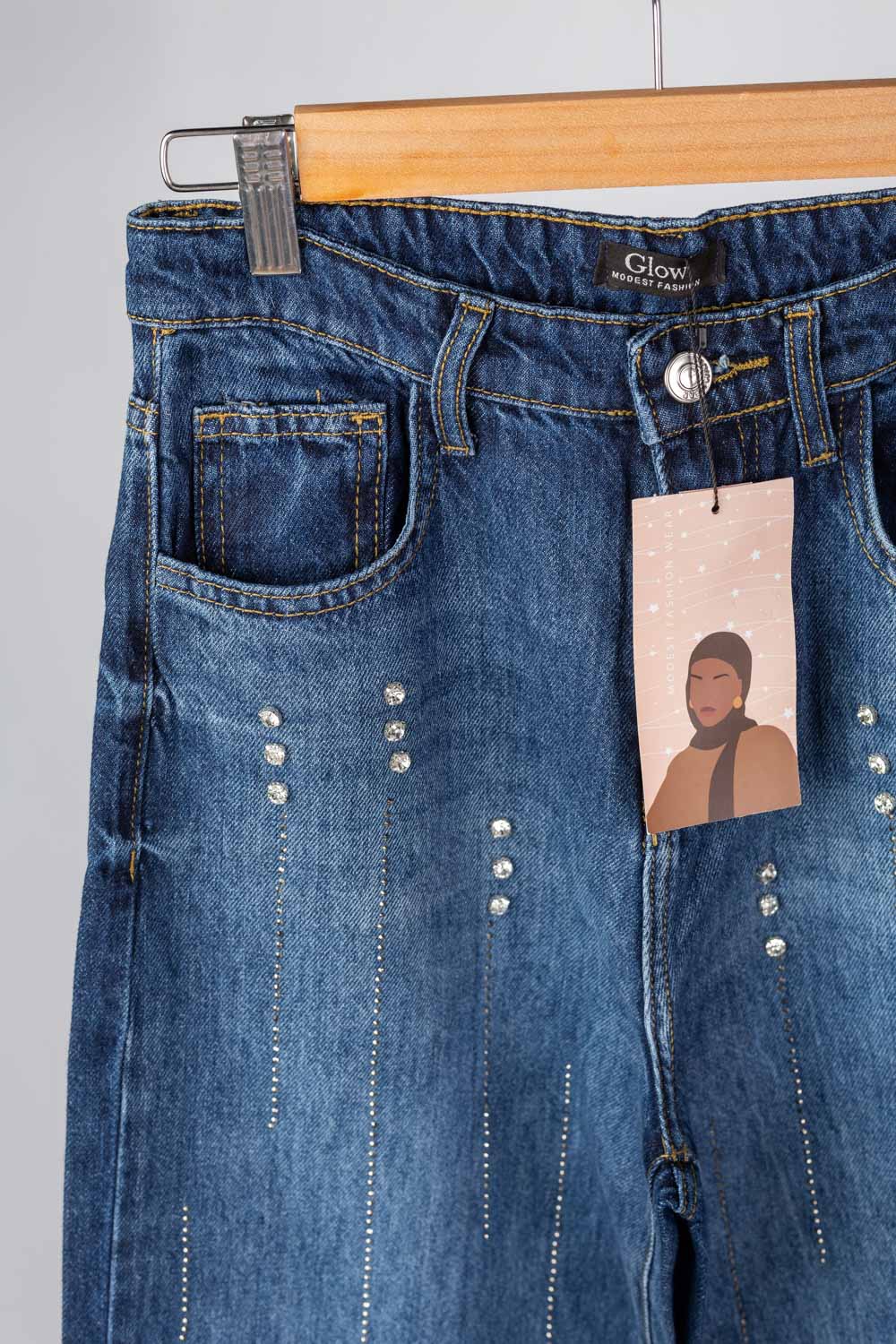 Glimmer Denim Pants