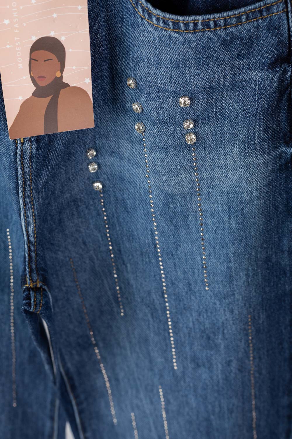 Glimmer Denim Pants