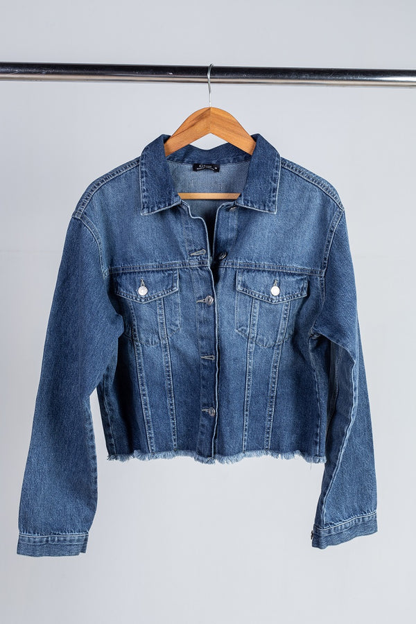 Basic Cropped Denim Jacket