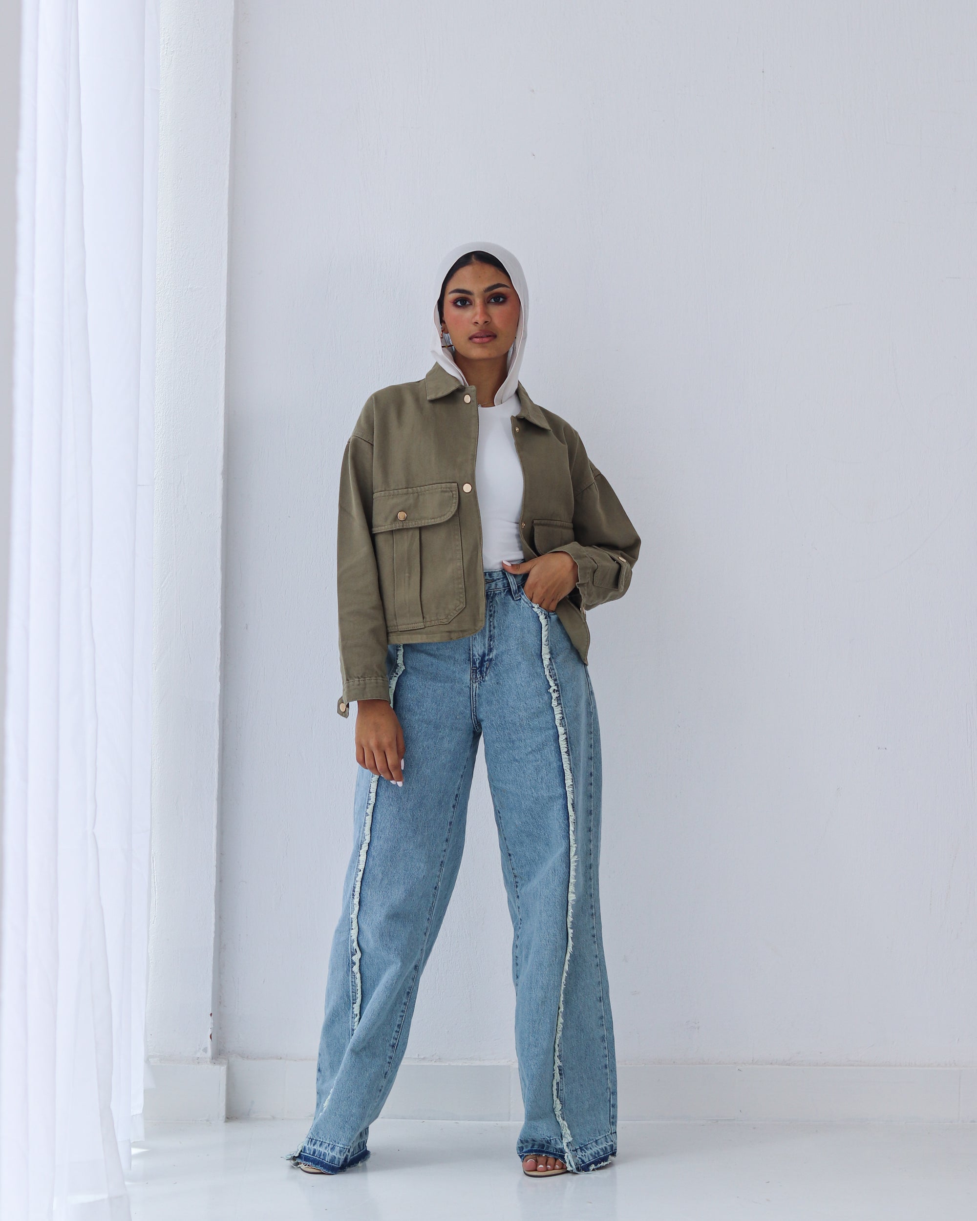 Flowy Denim Pants
