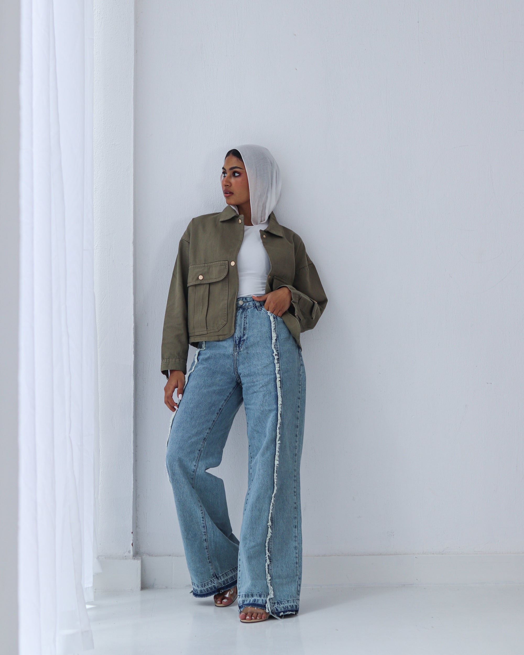 Flowy Denim Pants