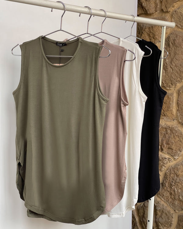 Double Layered Sleeveless Basic