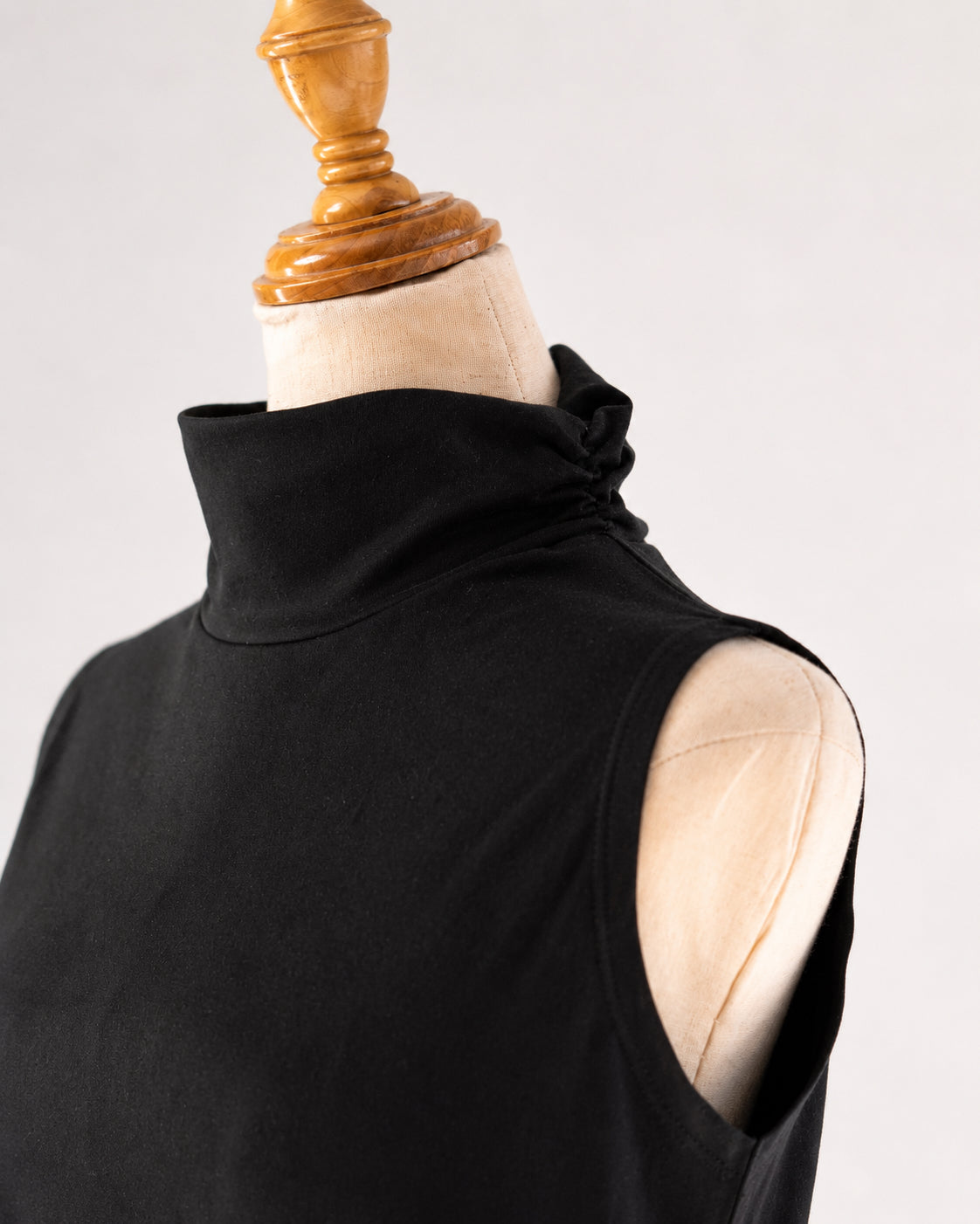 Black Mock-Neck Tank