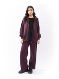 Burgundy Lace Tracksuit - Glow Modest