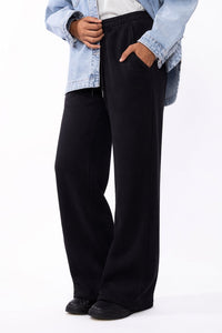 Black Cozy Winter Sweat Pants