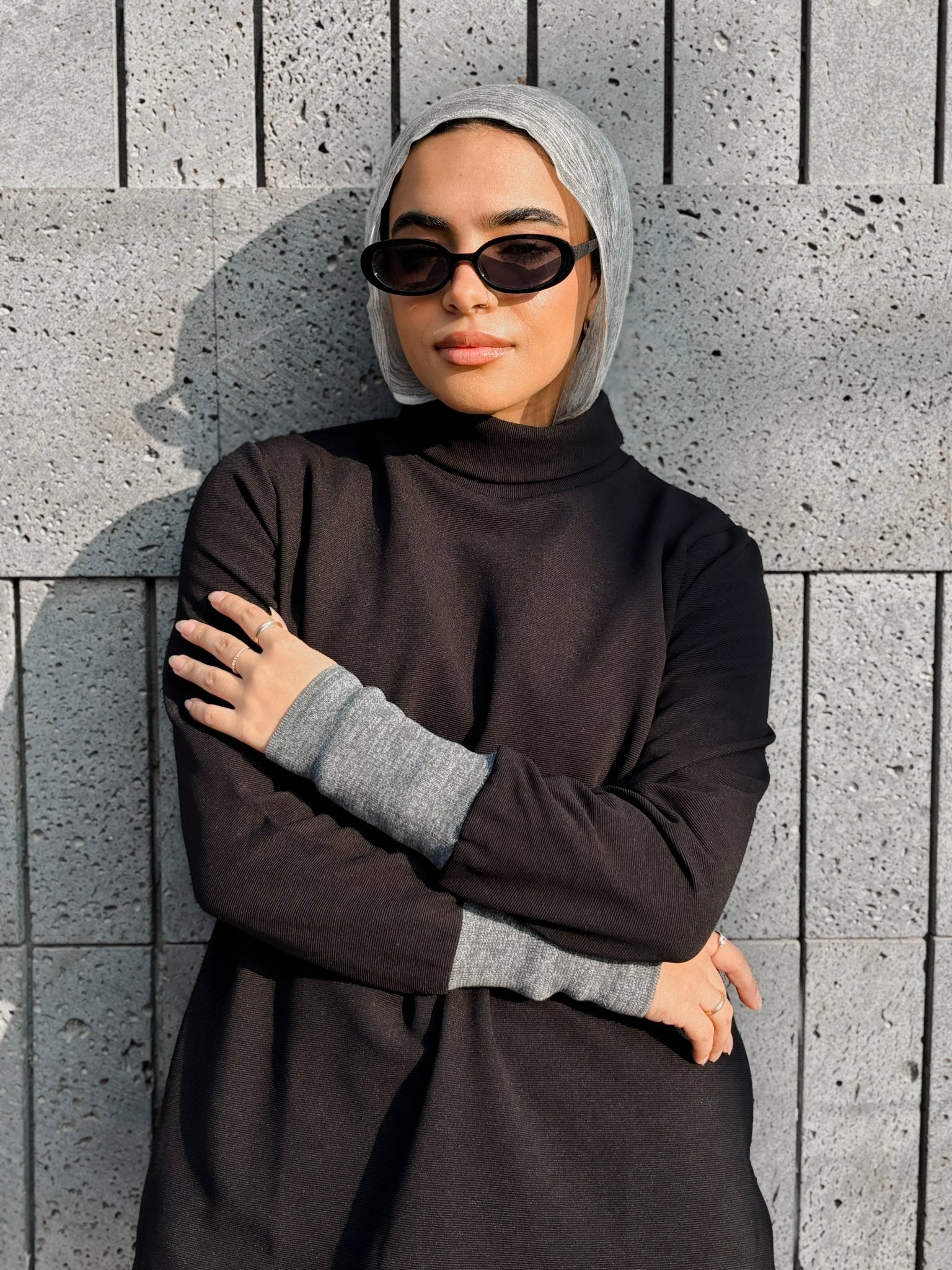 Elevated Cuff High - Neck Top - Glow Modest