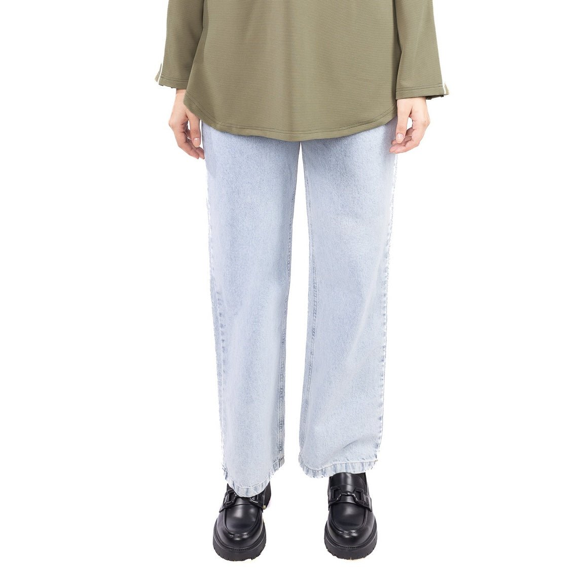 Frost Straight Denim - Glow Modest