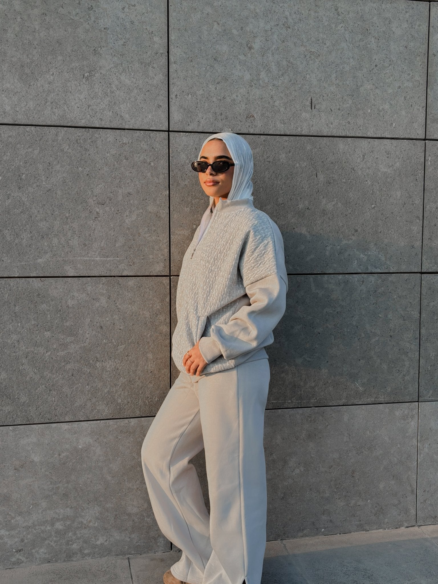 Grid Grey Set - Glow Modest