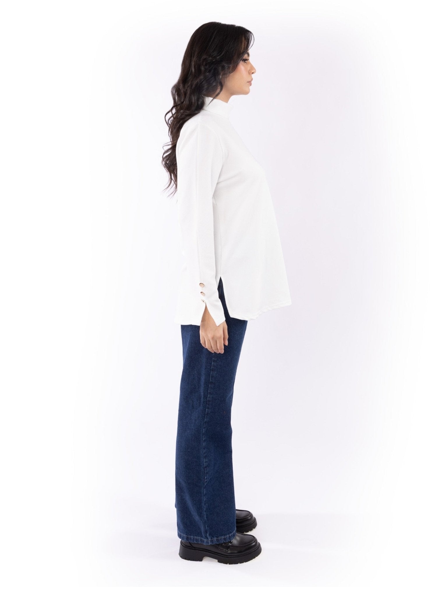 High neck with buttons - Glow Modest