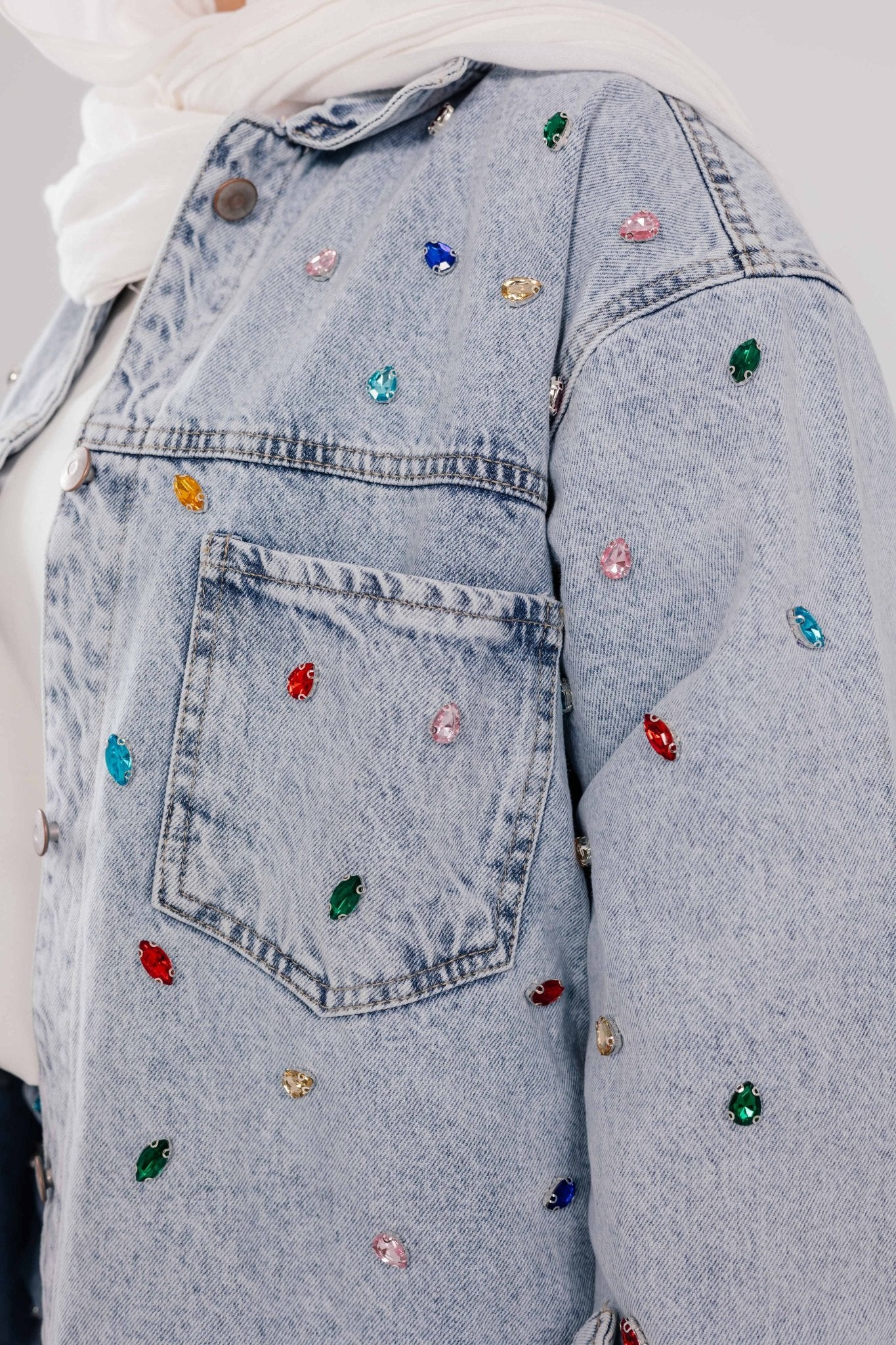 Midnight Spark Denim Pant - Glow Modest