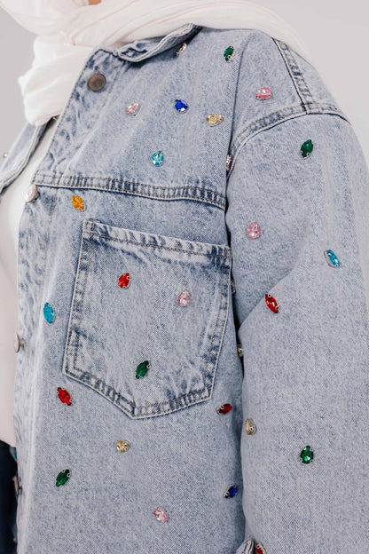 Midnight Spark Denim Pant - Glow Modest
