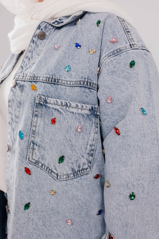 Midnight Spark Denim Pant - Glow Modest