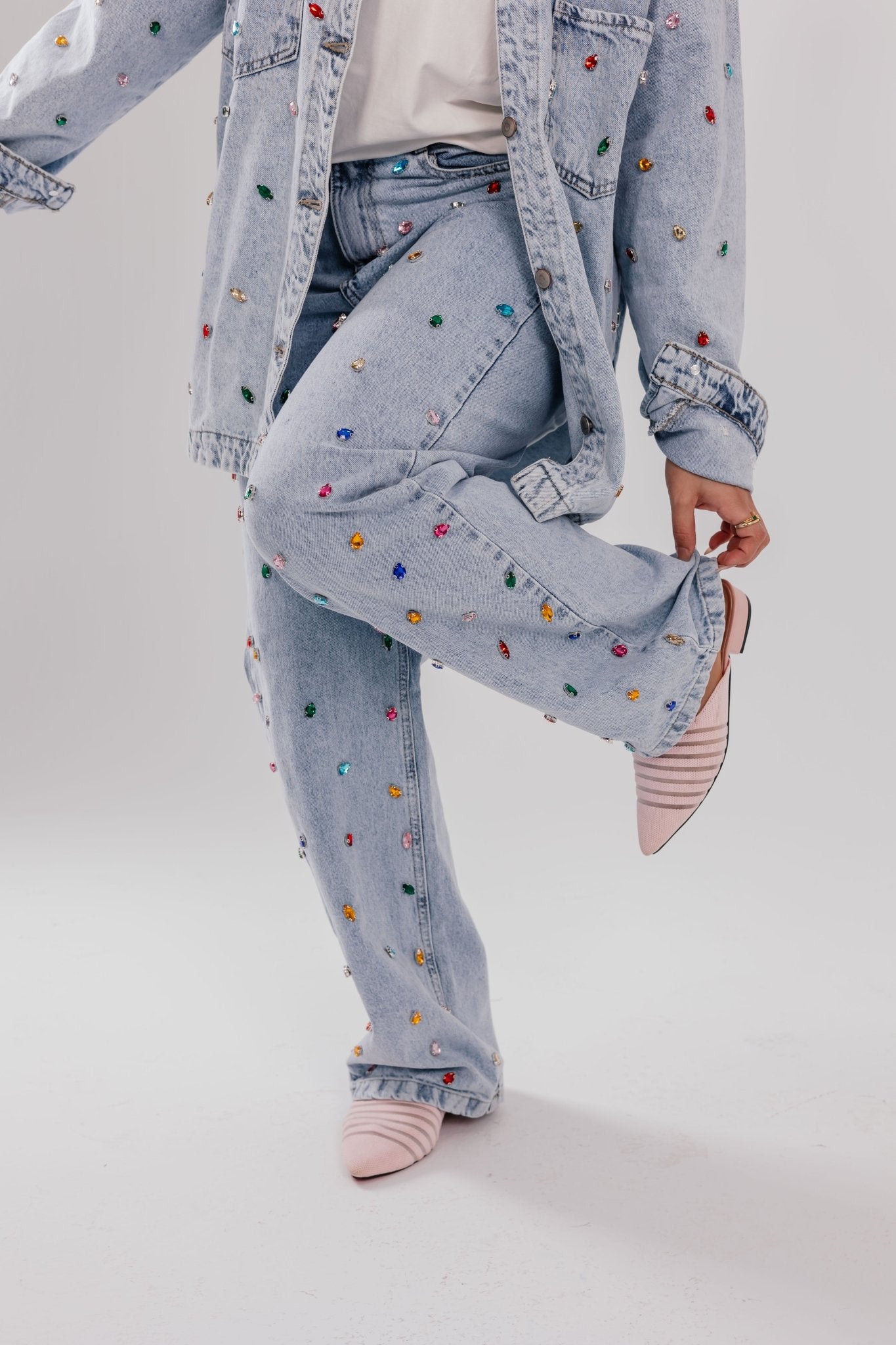 Midnight Spark Denim Pant - Glow Modest