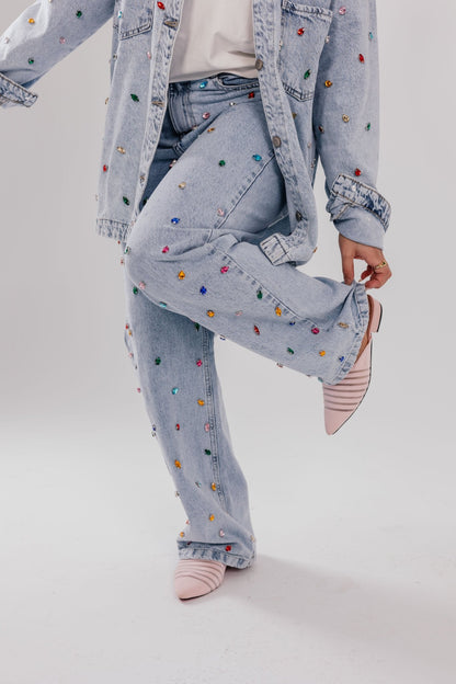 Midnight Spark Denim Pant - Glow Modest
