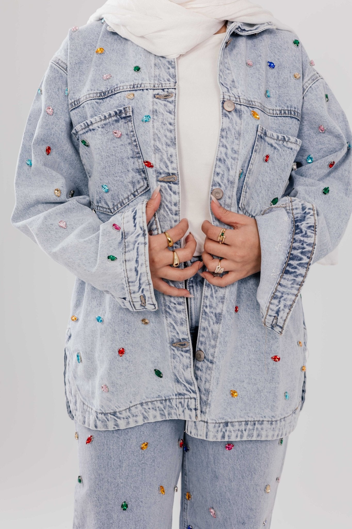 Midnight Spark Denim Pant - Glow Modest